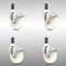 Service Caster 4 Inch 316SS Nylon Wheel Swivel 1-3/8 Inch Expanding Stem Caster Set Lock Brake SCC-SS316TTLEX20S414-NYS-138-4 - alternate 1